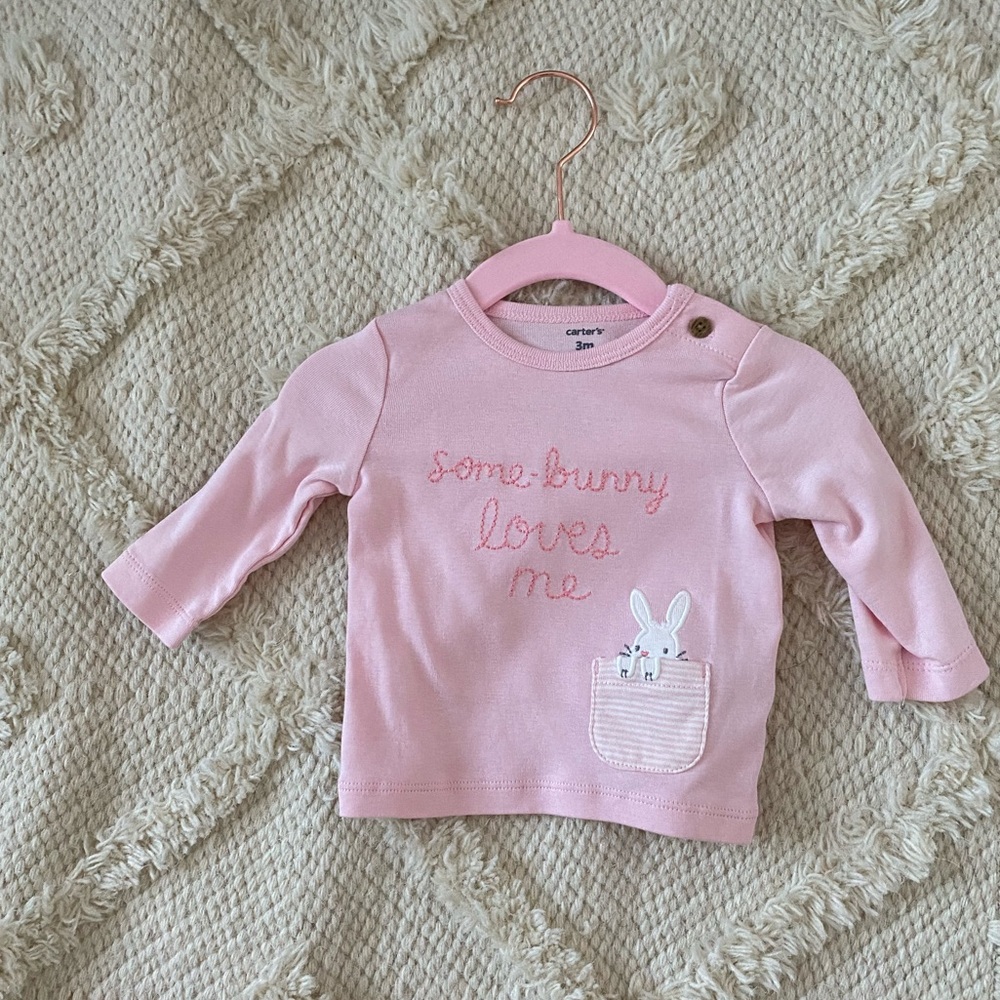 3 months-Pink long sleeve-Never born worn!!